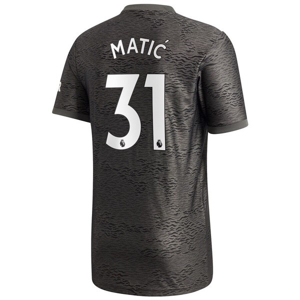 Camiseta Manchester United NO.31 Matic 2ª Kit 2020 2021 Negro